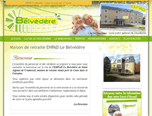 Tablet Screenshot of maisonderetraite-lebelvedere.fr